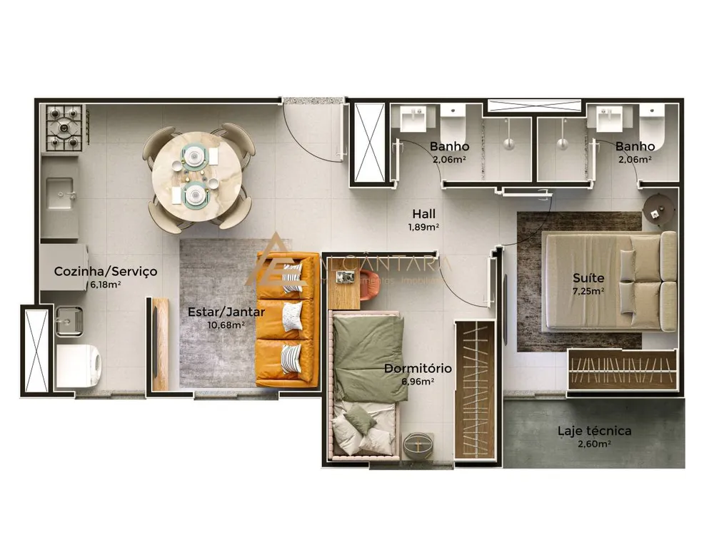 Apartamento, 2 quartos, 37 m² - Foto 15