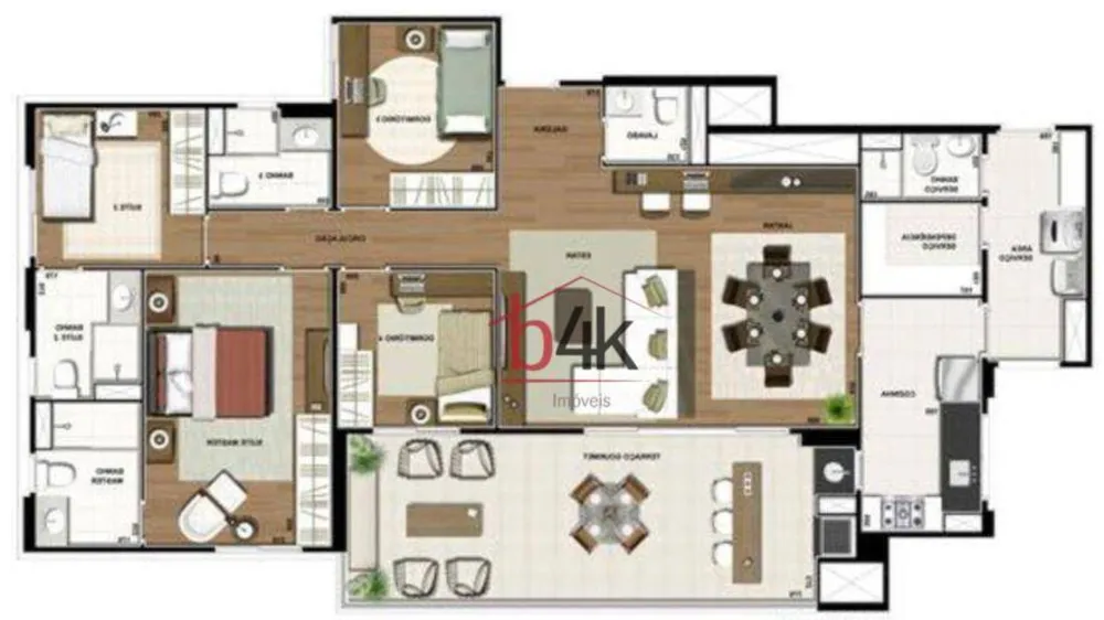 Apartamento, 3 quartos, 138 m² - Foto 4