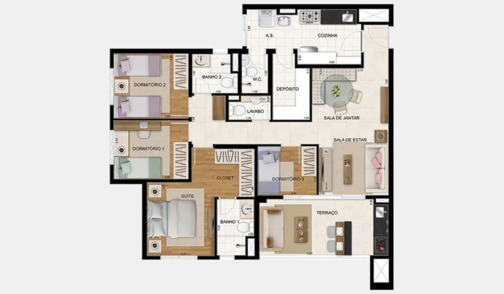 Apartamento, 2 quartos, 68 m² - Foto 14
