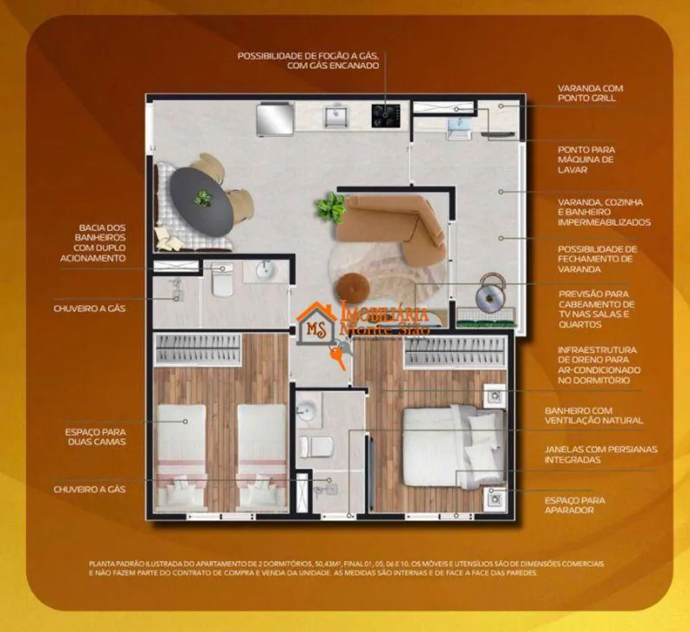 Apartamento, 2 quartos, 72 m² - Foto 3