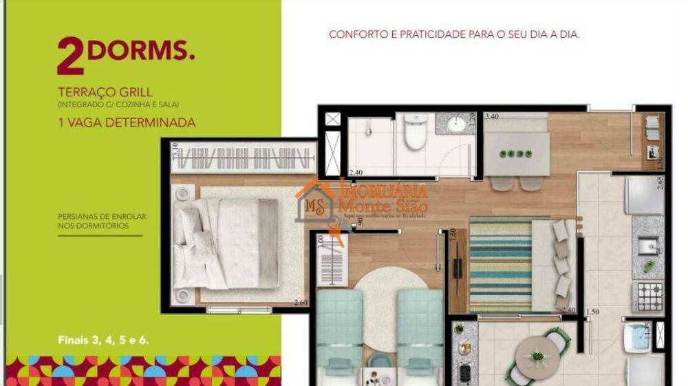 Apartamento, 2 quartos, 45 m² - Foto 23