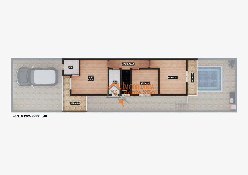 Sobrado, 3 quartos, 97 m² - Foto 8