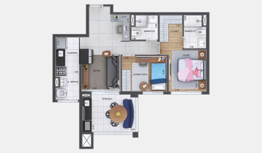 Apartamento, 3 quartos - Foto 5