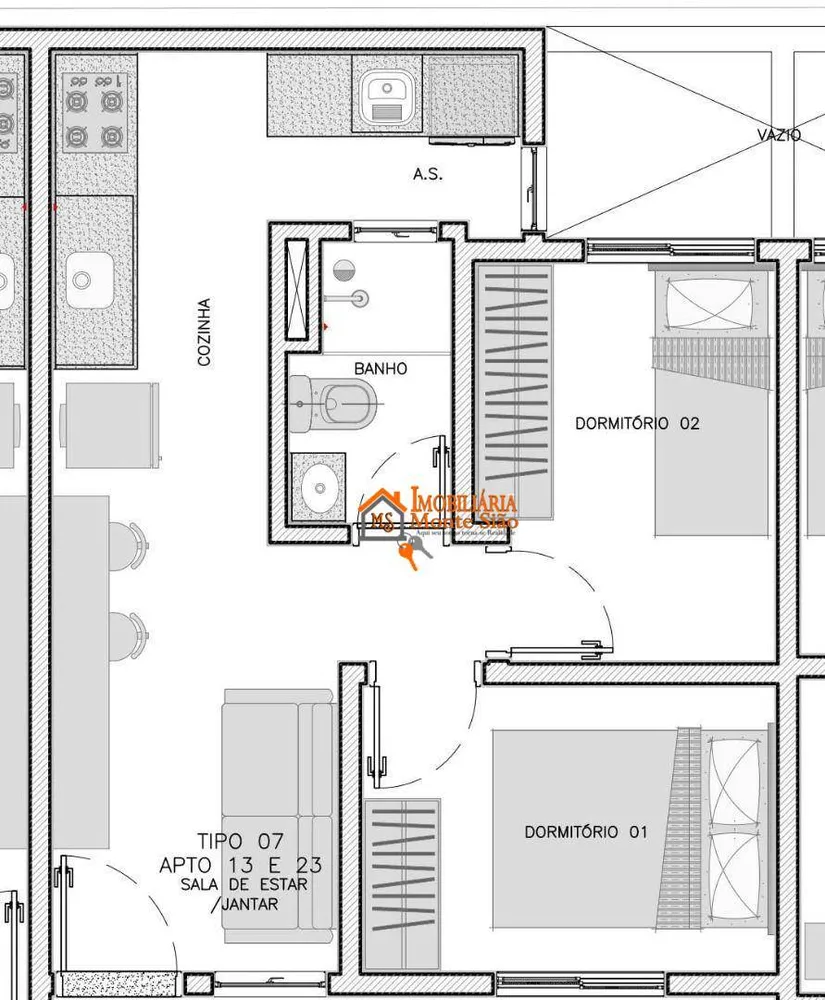 Apartamento, 2 quartos, 33 m² - Foto 10