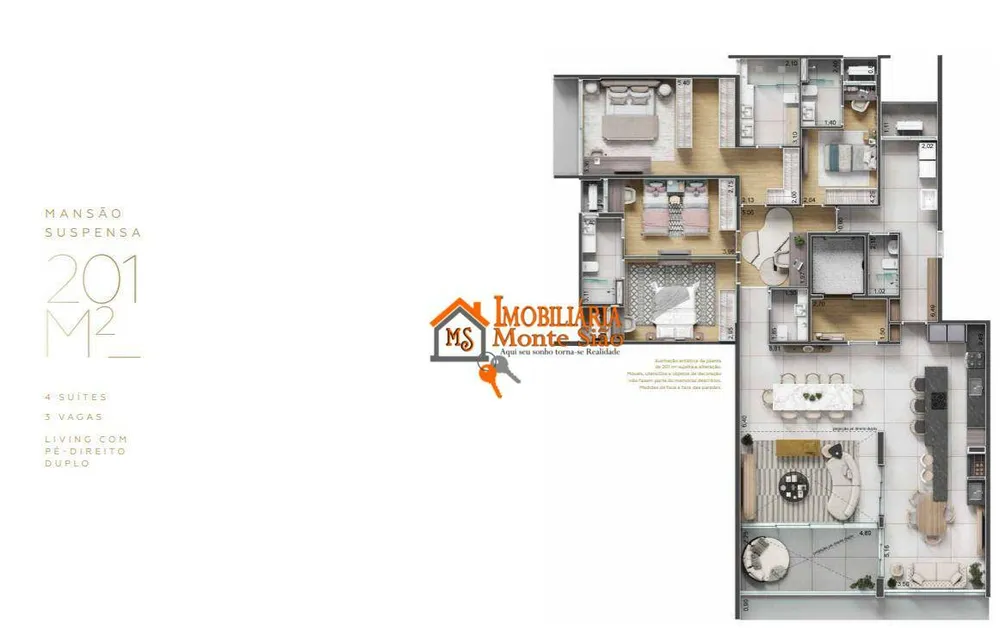 Apartamento, 4 quartos, 201 m² - Foto 8