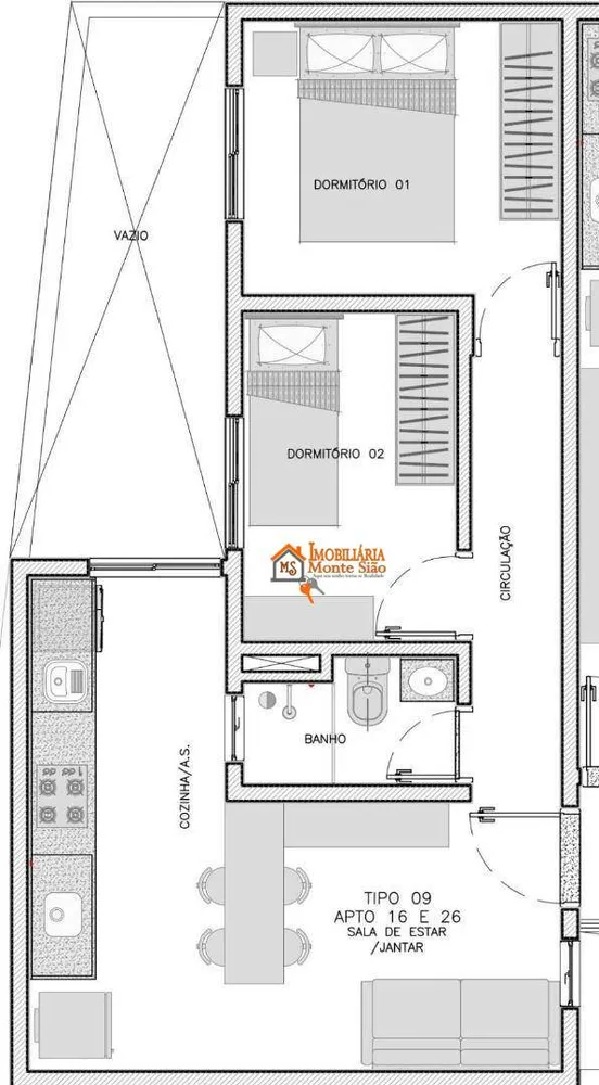Apartamento, 2 quartos, 40 m² - Foto 10