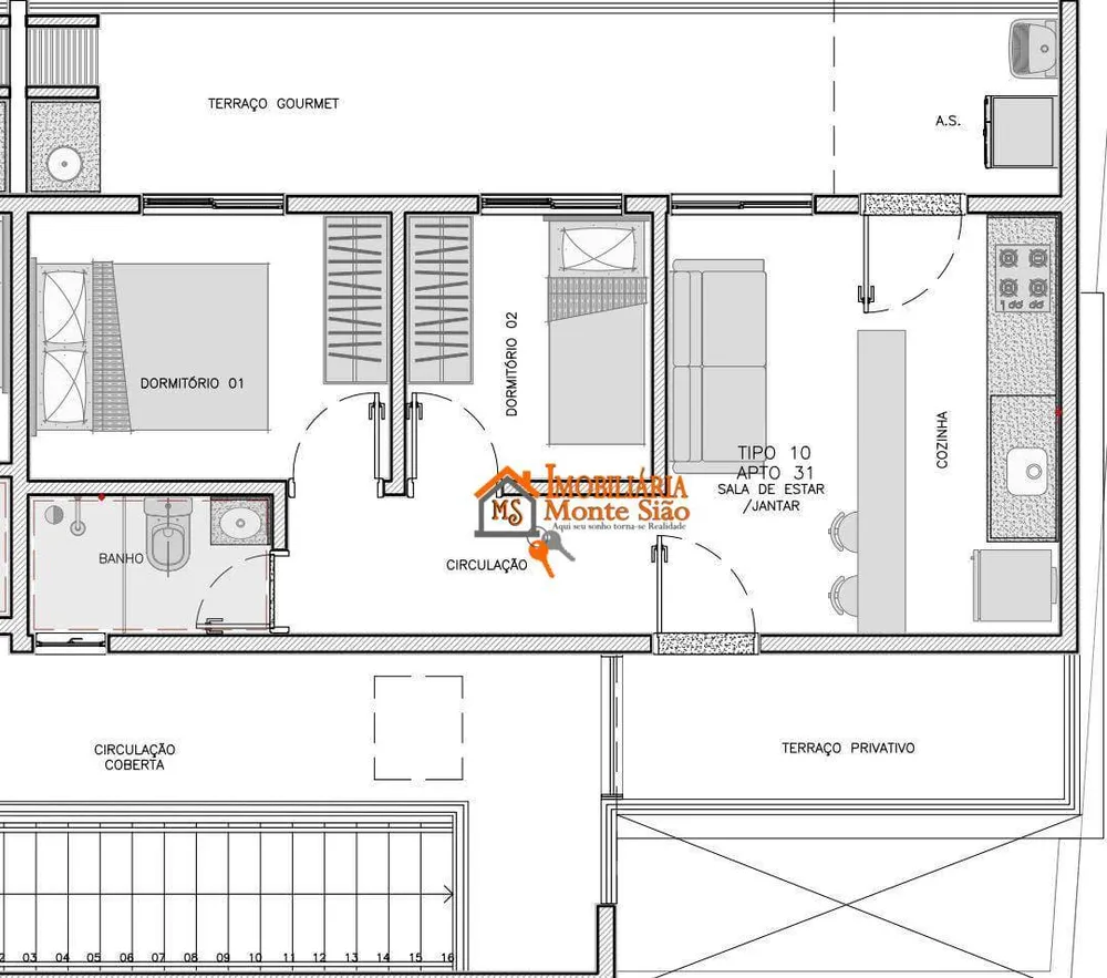 Apartamento, 2 quartos, 53 m² - Foto 10