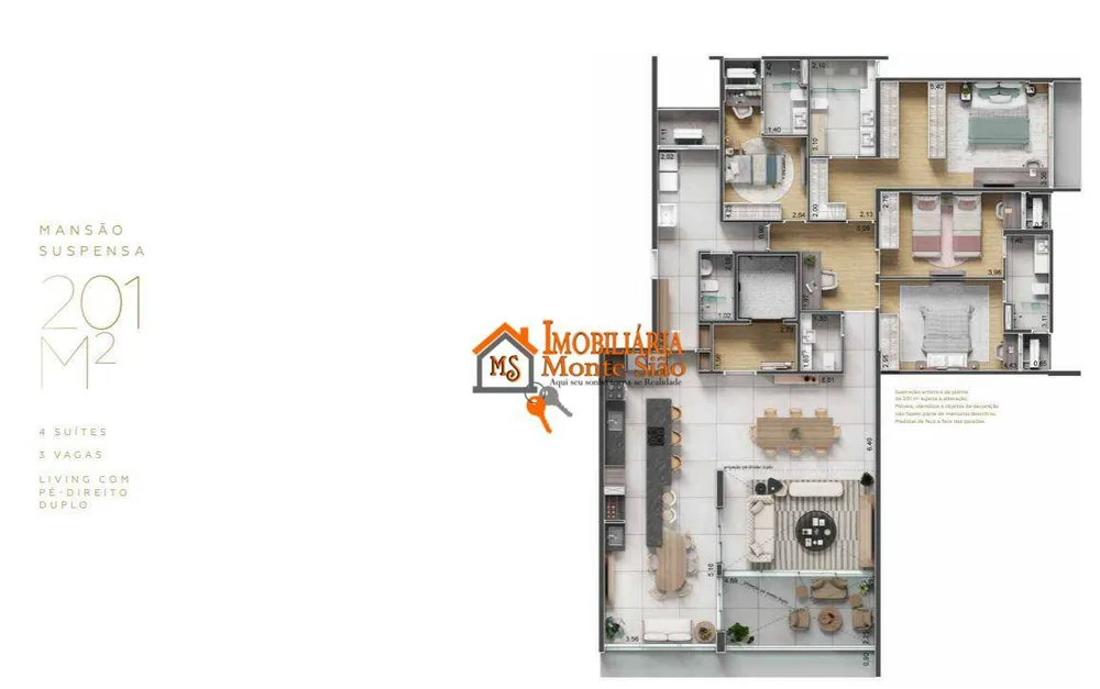 Apartamento, 4 quartos, 201 m² - Foto 9