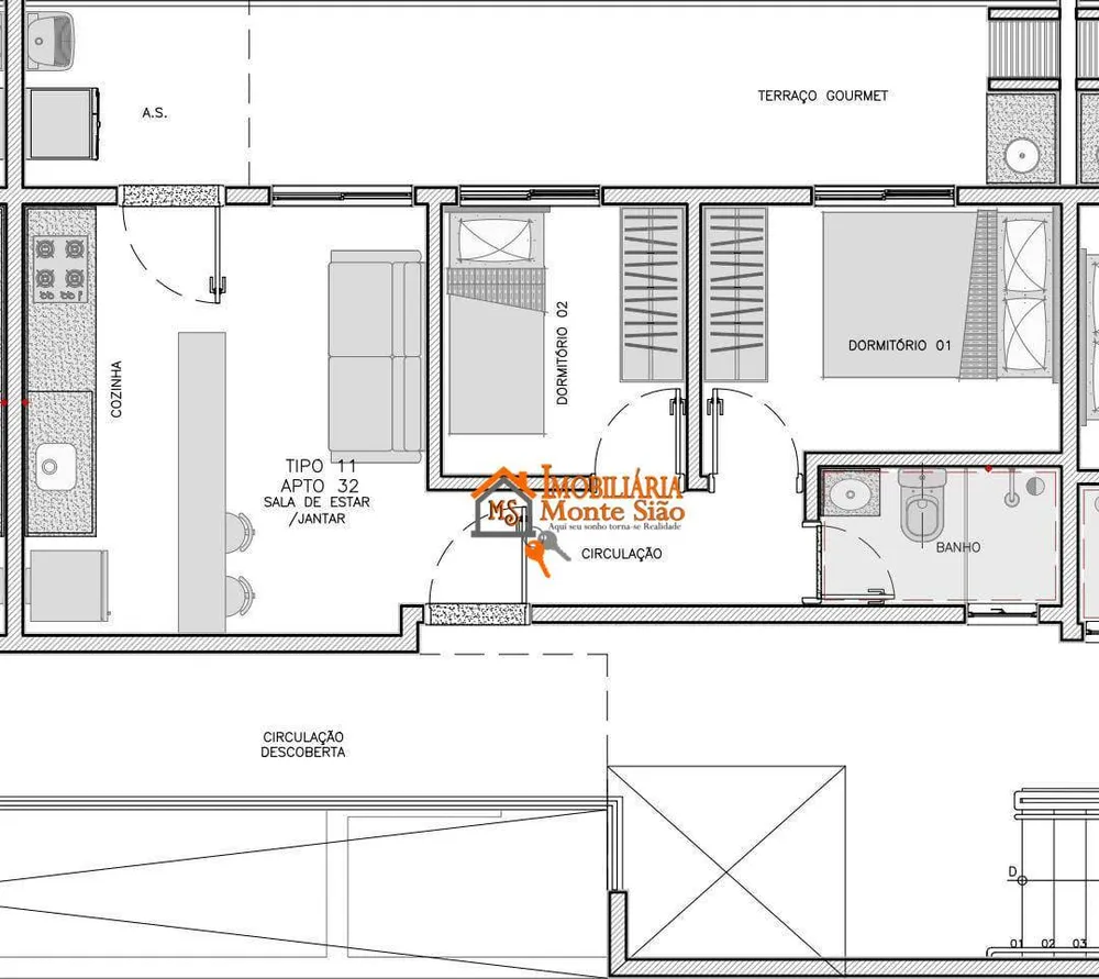 Apartamento, 2 quartos, 48 m² - Foto 10