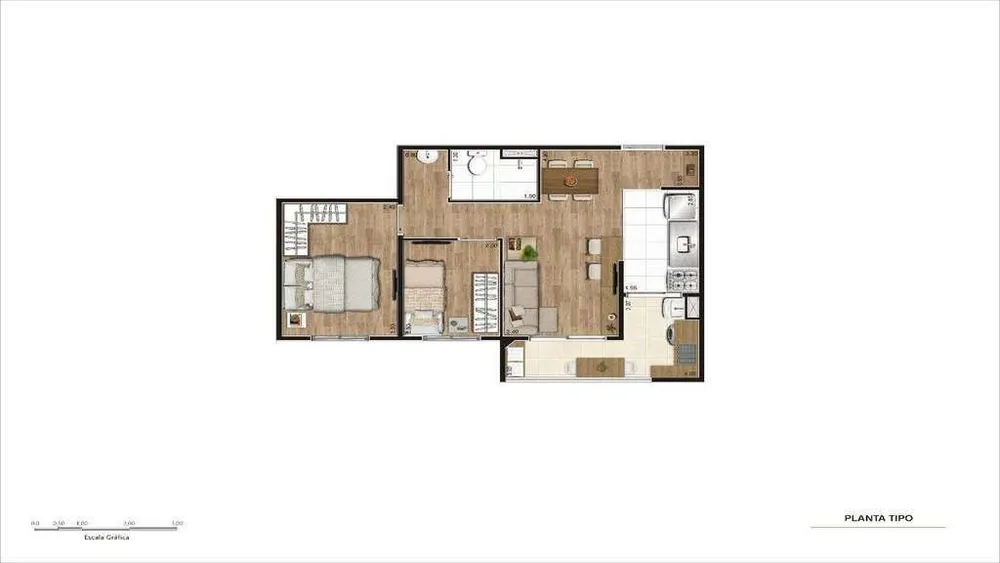 Apartamento, 2 quartos, 47 m² - Foto 8