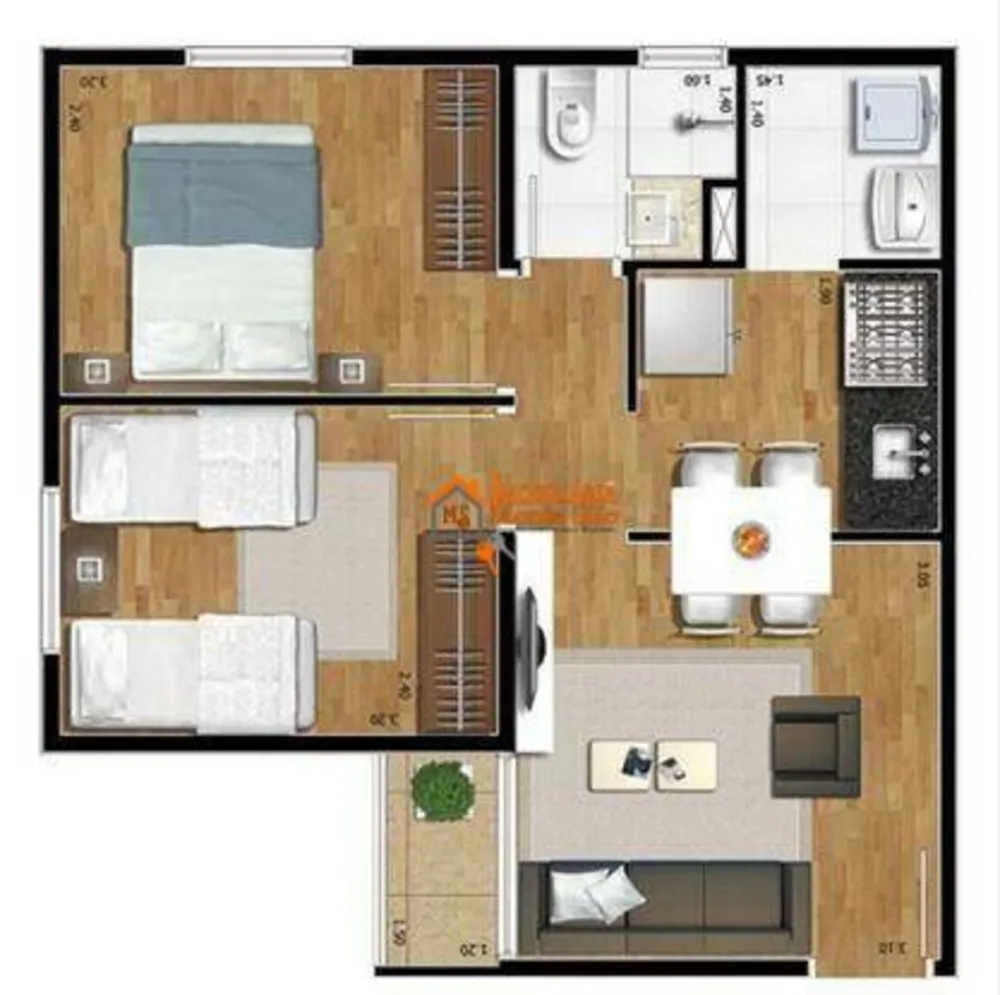 Apartamento, 2 quartos, 47 m² - Foto 10