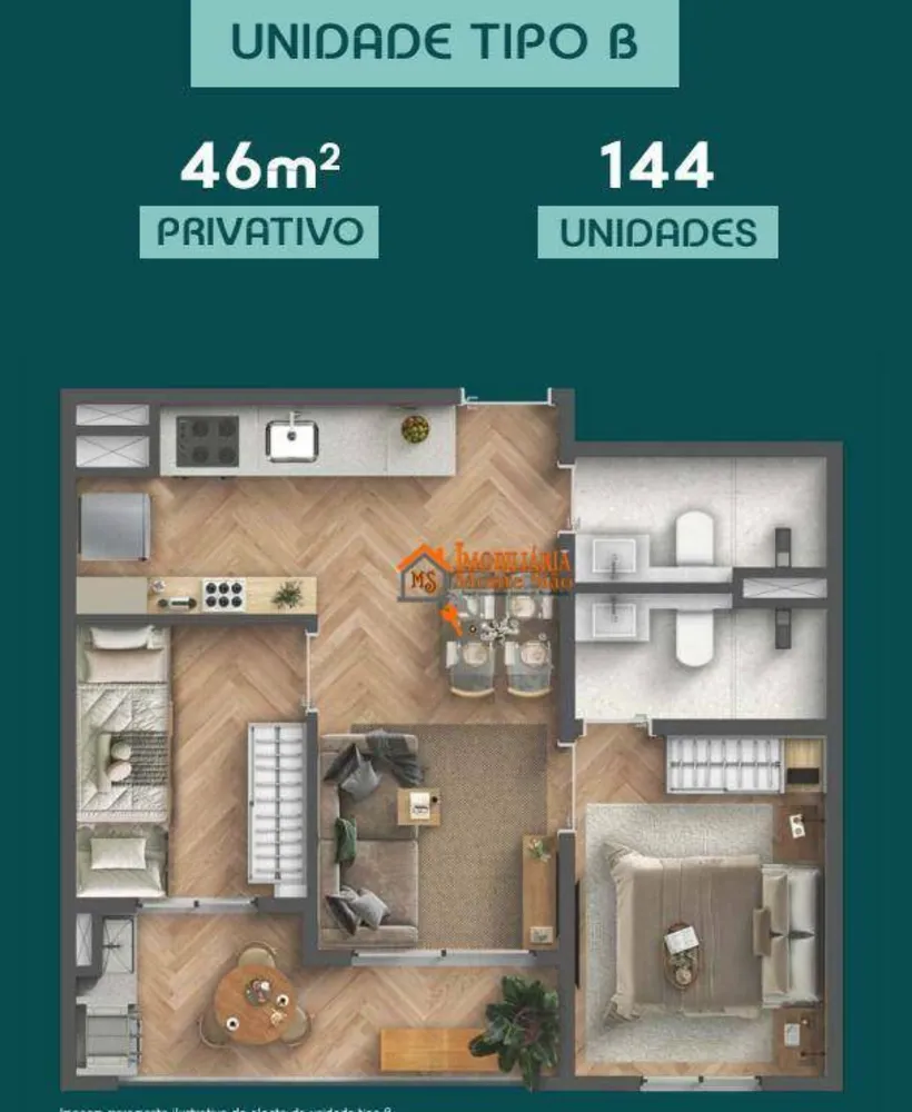 Apartamento, 2 quartos, 46 m² - Foto 4
