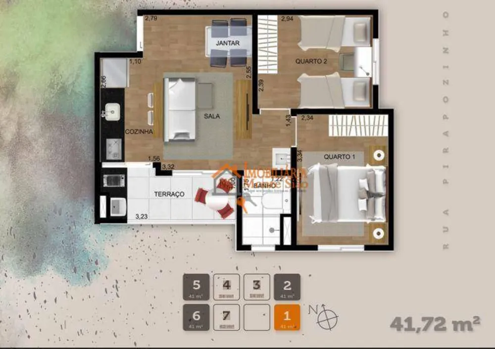 Apartamento, 2 quartos, 41 m² - Foto 1