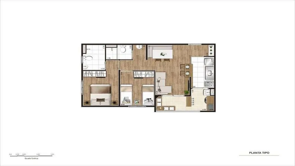 Apartamento, 2 quartos, 56 m² - Foto 10