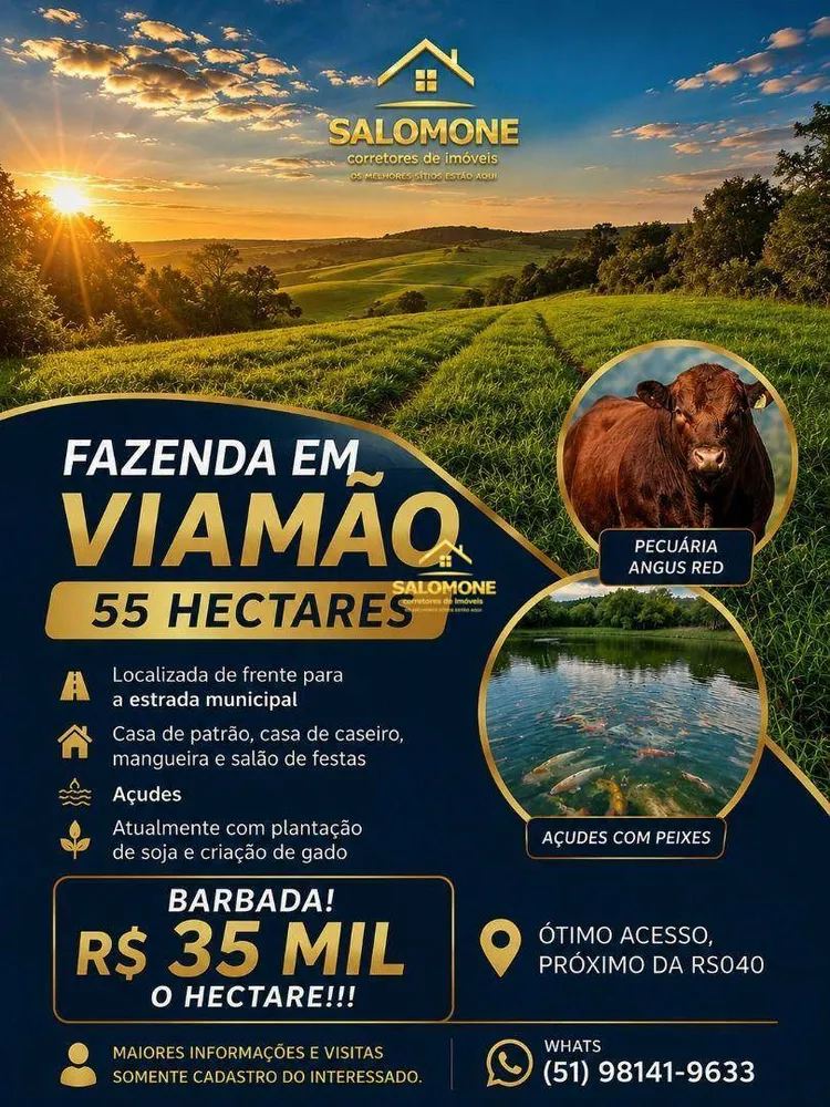Fazenda, 55 hectares - Foto 1