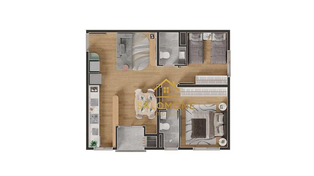 Apartamento, 2 quartos, 56 m² - Foto 7