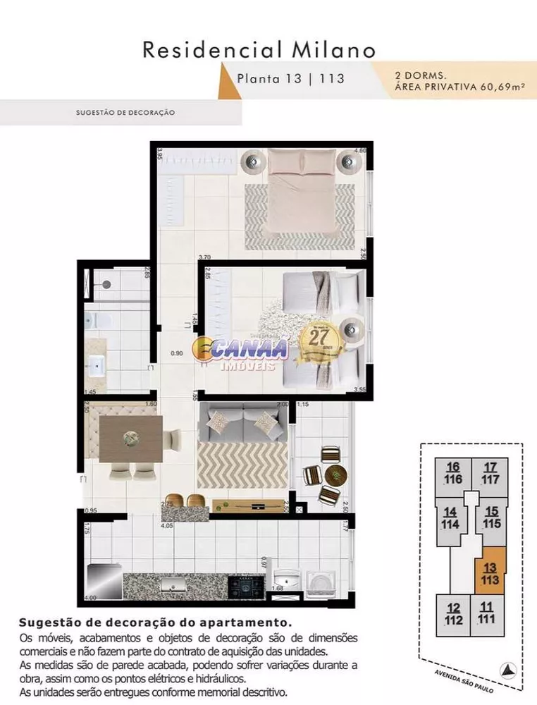 Apartamento à venda com 2 quartos, 60m² - Foto 5