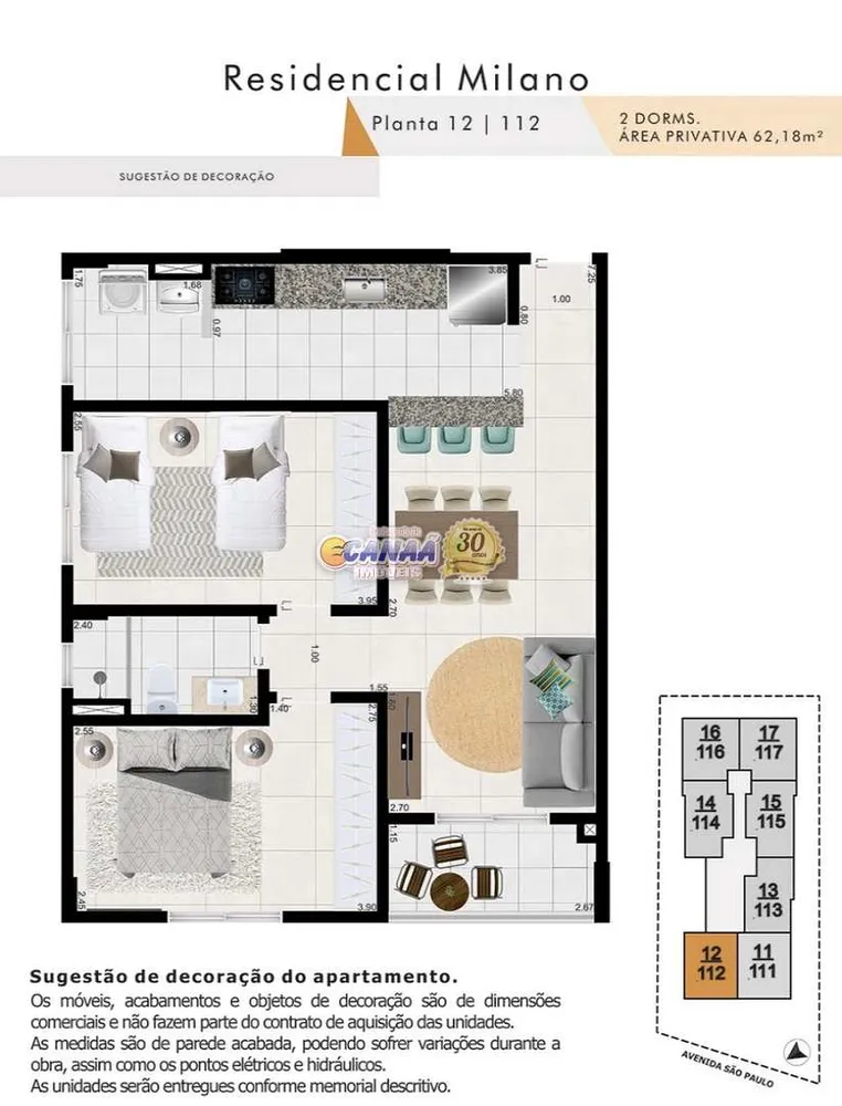 Apartamento, 2 quartos, 62 m² - Foto 5
