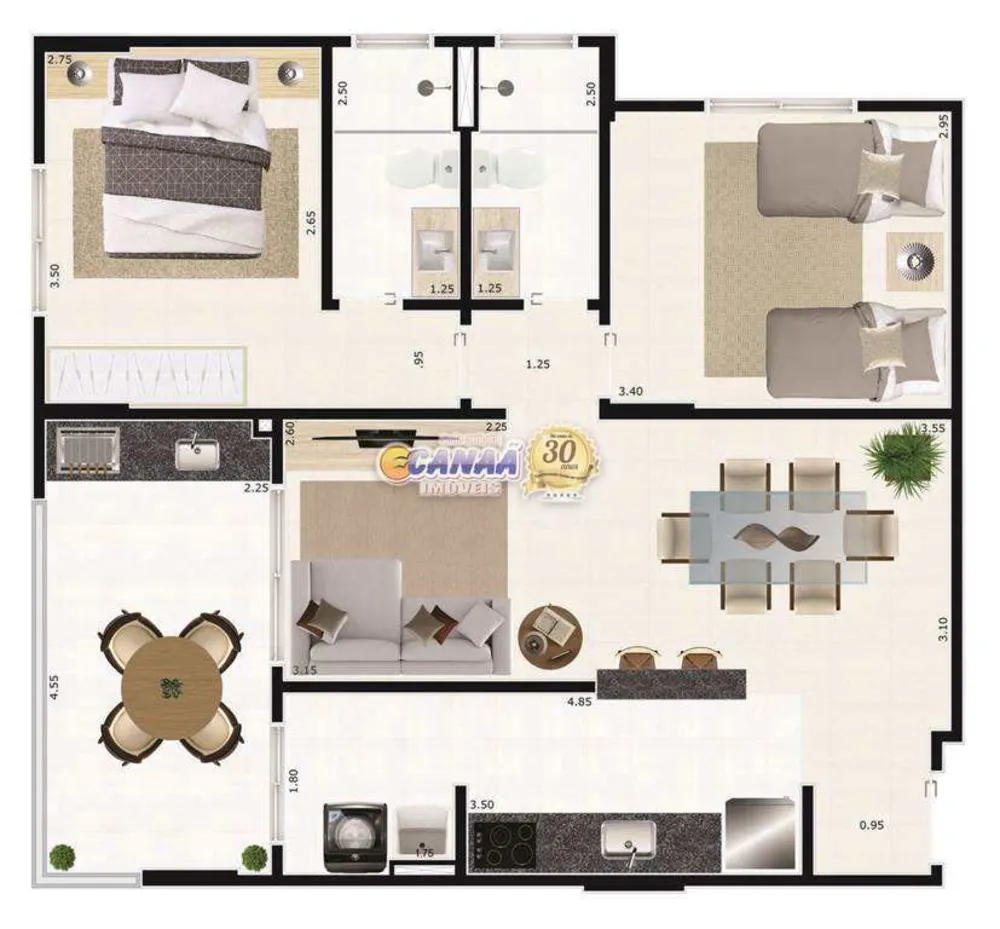 Apartamento, 2 quartos, 76 m² - Foto 10