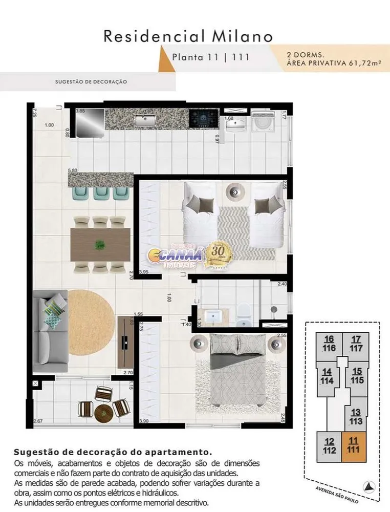 Apartamento, 2 quartos, 61 m² - Foto 5