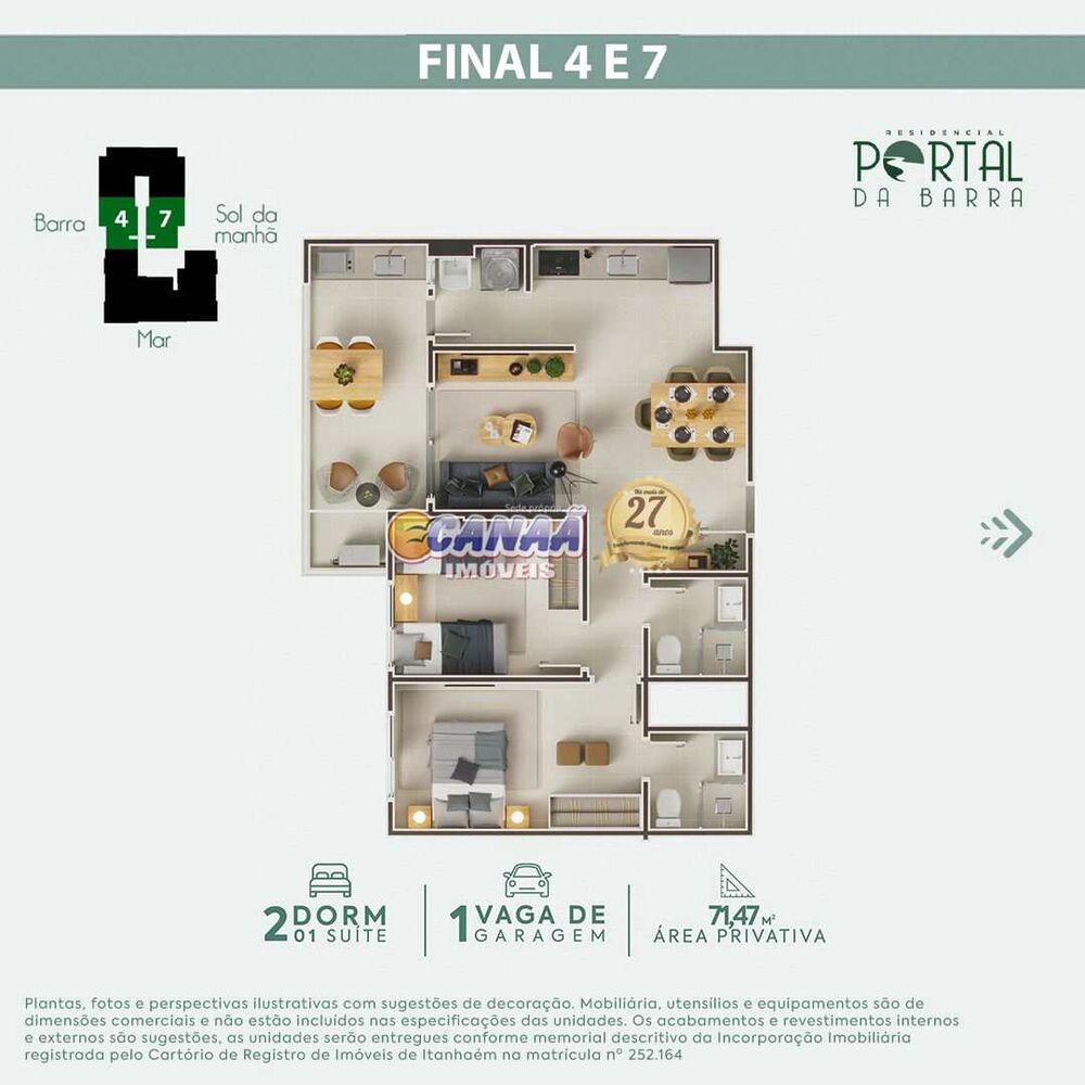 Apartamento, 2 quartos, 71 m² - Foto 8
