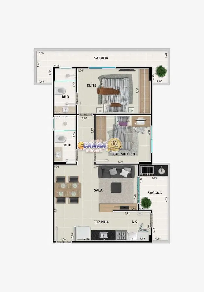 Apartamento, 2 quartos, 69 m² - Foto 11
