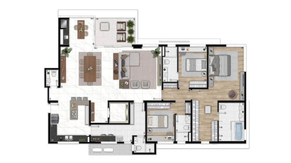 Apartamento, 3 quartos, 200 m² - Foto 3