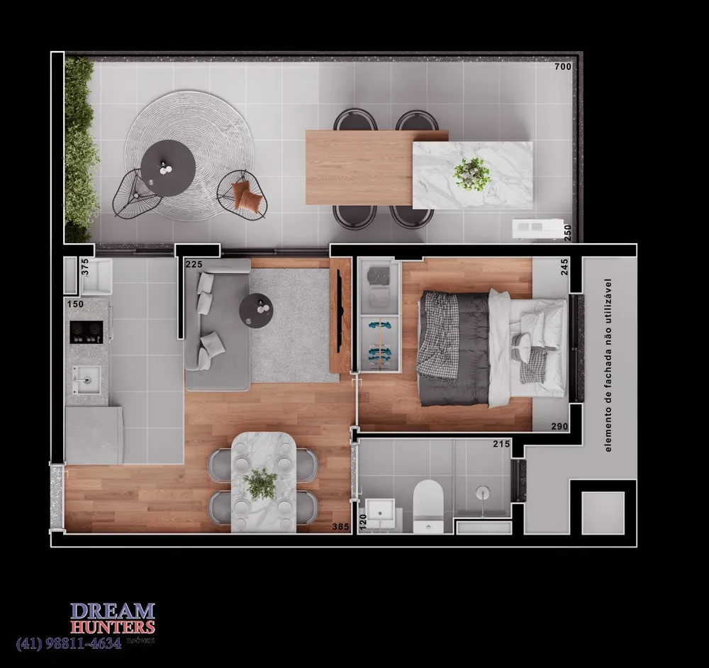 Apartamento, 1 quarto, 42 m² - Foto 5