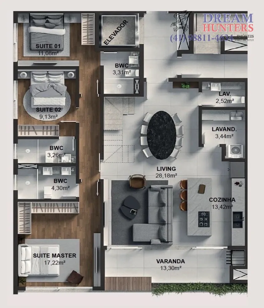 Cobertura, 4 quartos, 255 m² - Foto 4
