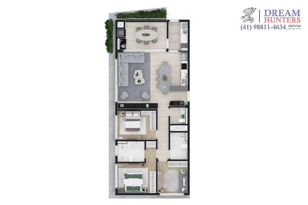 Apartamento, 3 quartos, 117 m² - Foto 2