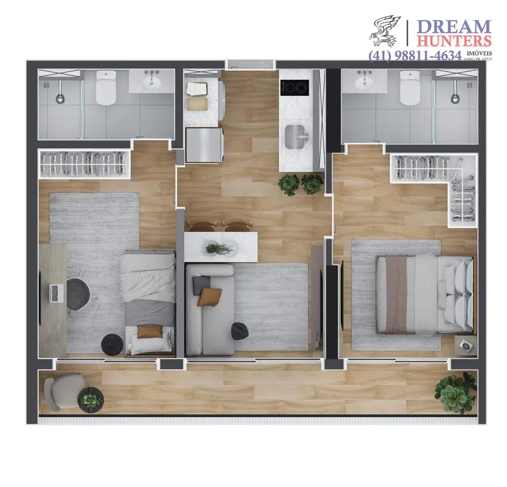 Apartamento, 2 quartos, 52 m² - Foto 3