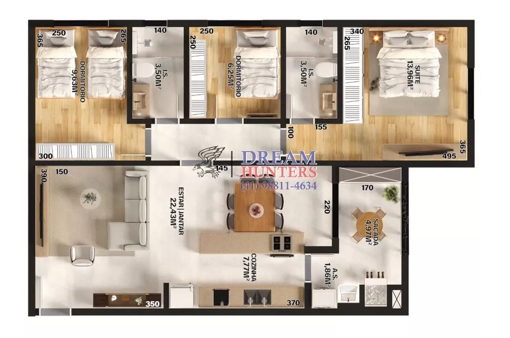 Apartamento, 3 quartos, 89 m² - Foto 3