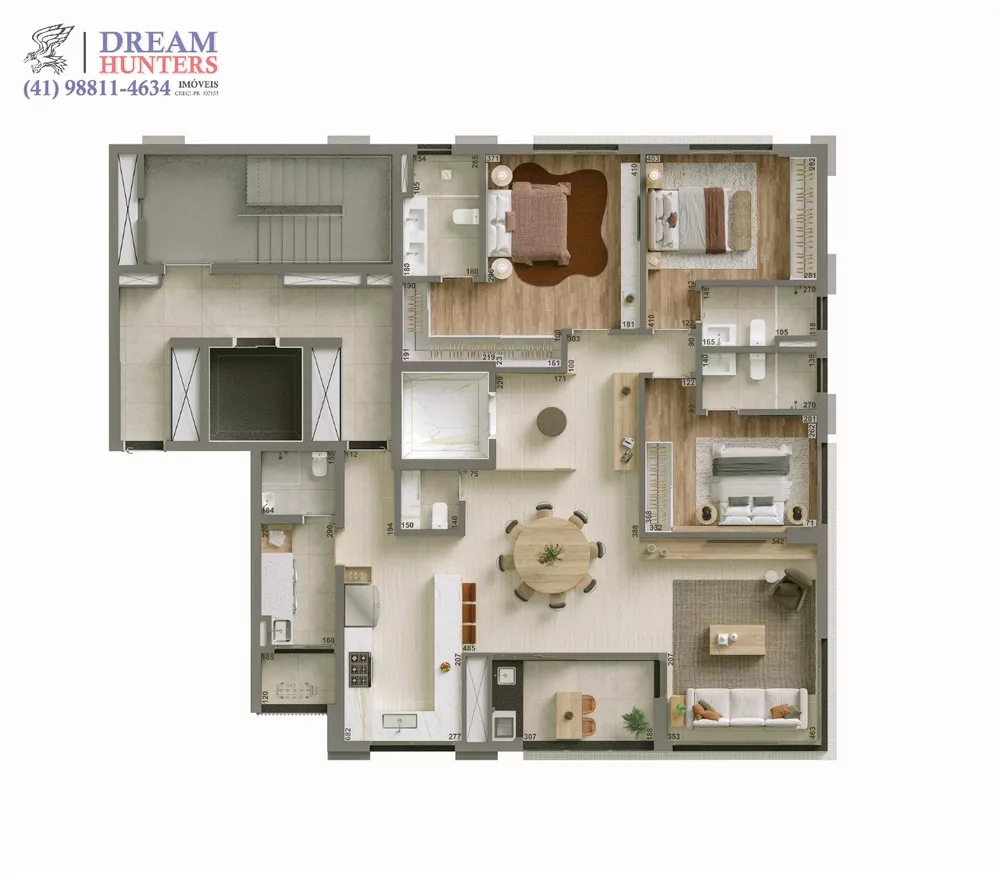 Apartamento, 3 quartos, 162 m² - Foto 3
