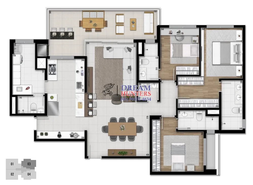 Apartamento, 3 quartos, 141 m² - Foto 3