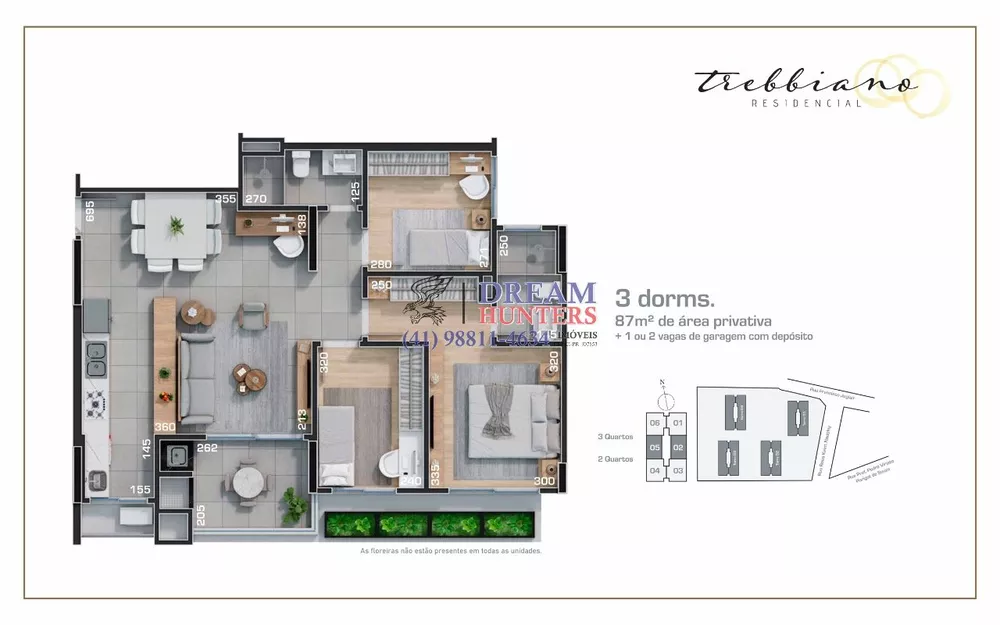 Apartamento, 3 quartos, 87 m² - Foto 1