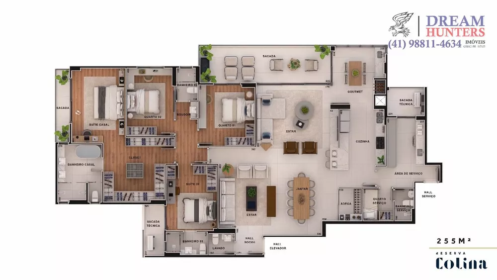 Apartamento, 4 quartos, 257 m² - Foto 4