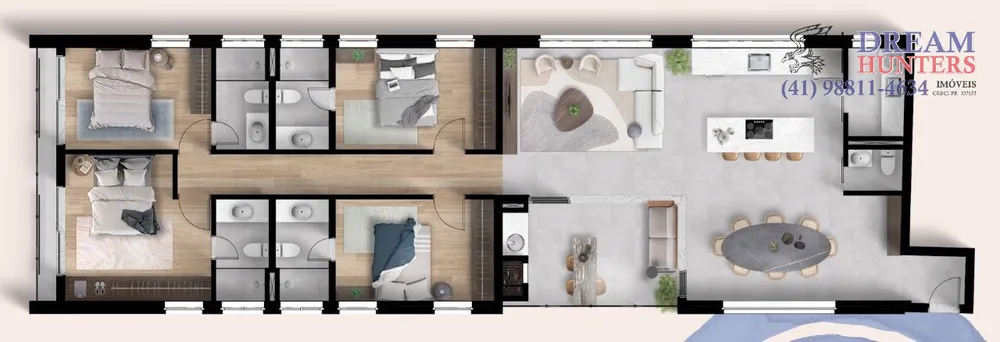 Apartamento, 4 quartos, 141 m² - Foto 3
