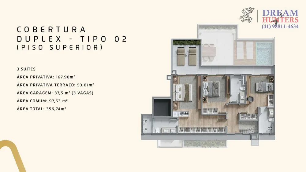 Cobertura, 3 quartos, 221 m² - Foto 14