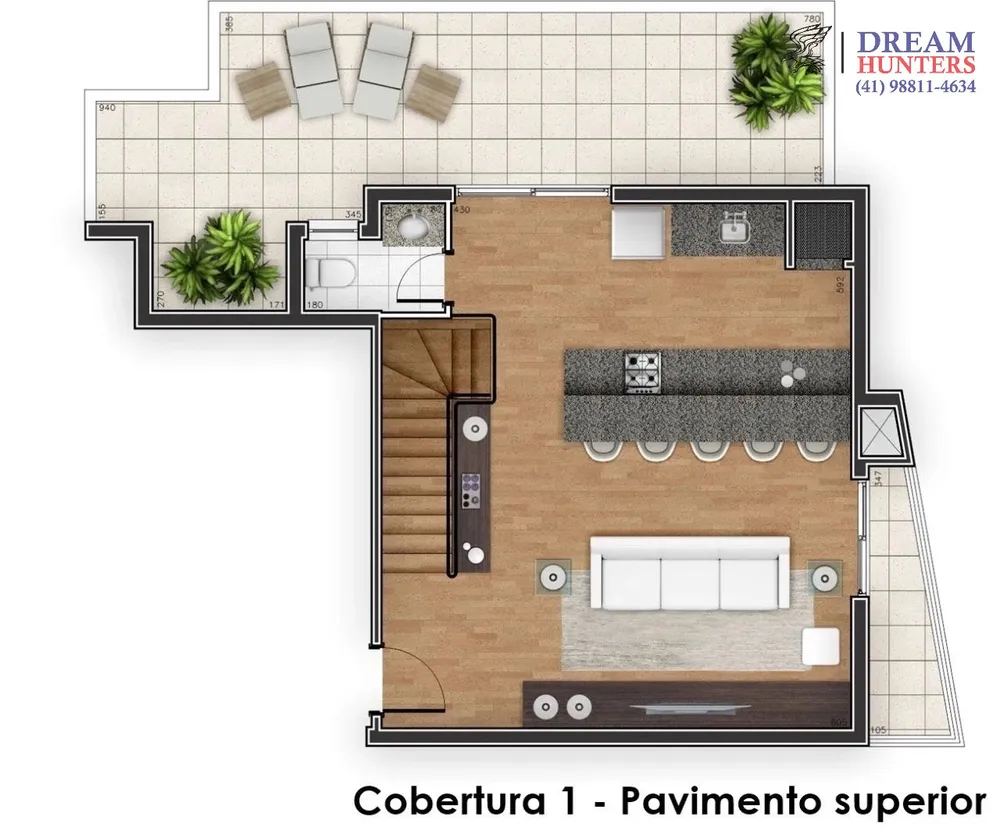 Cobertura, 3 quartos, 153 m² - Foto 10