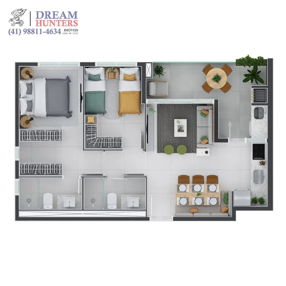 Apartamento, 2 quartos, 66 m² - Foto 4