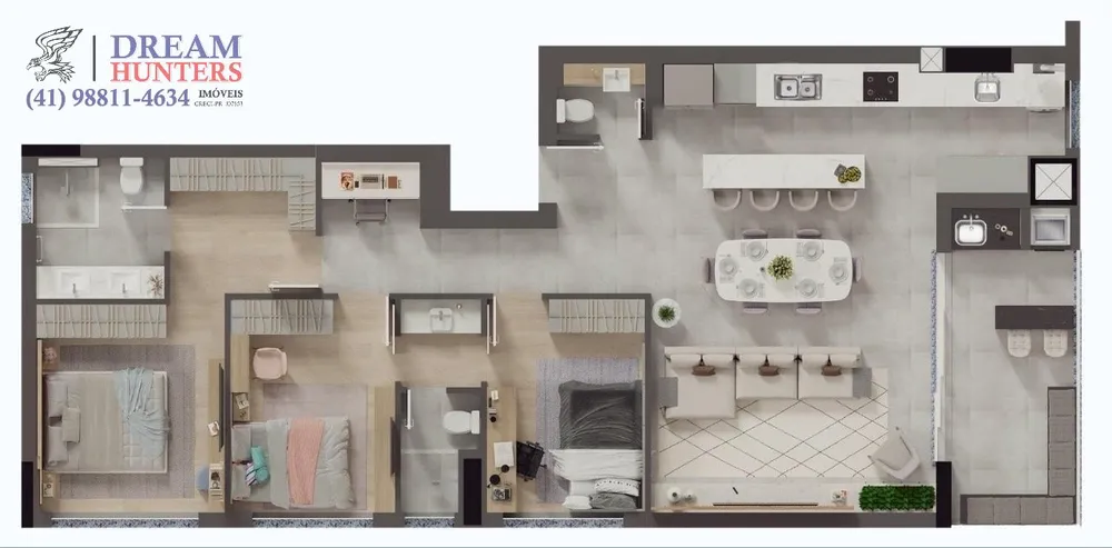 Apartamento, 3 quartos, 128 m² - Foto 3