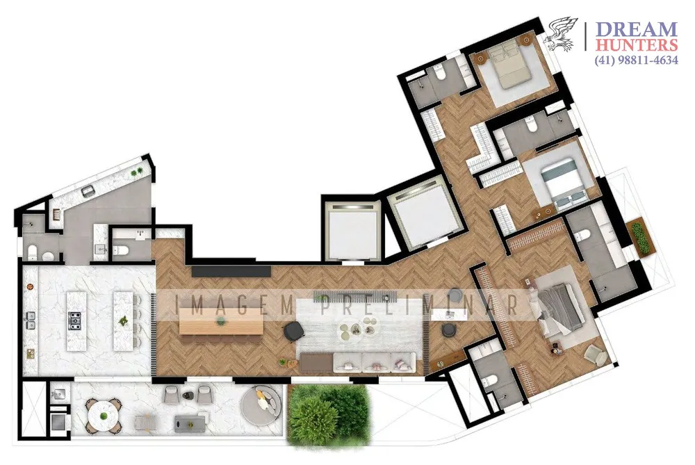 Apartamento, 3 quartos, 234 m² - Foto 7