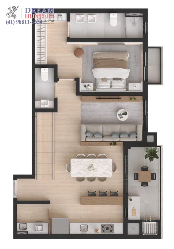 Cobertura, 3 quartos, 143 m² - Foto 3