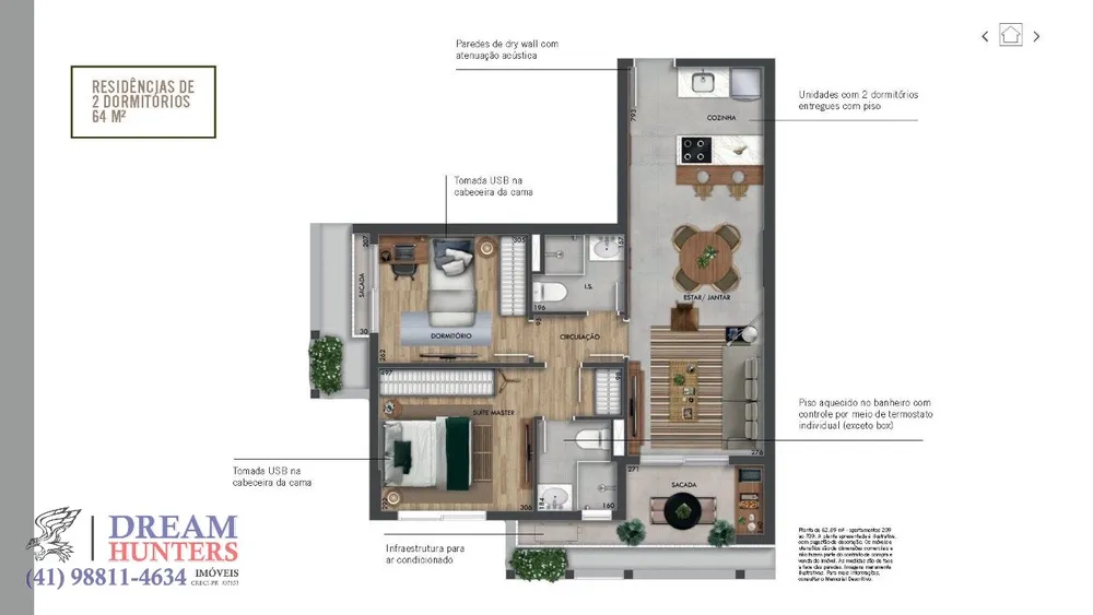 Apartamento, 2 quartos, 64 m² - Foto 4