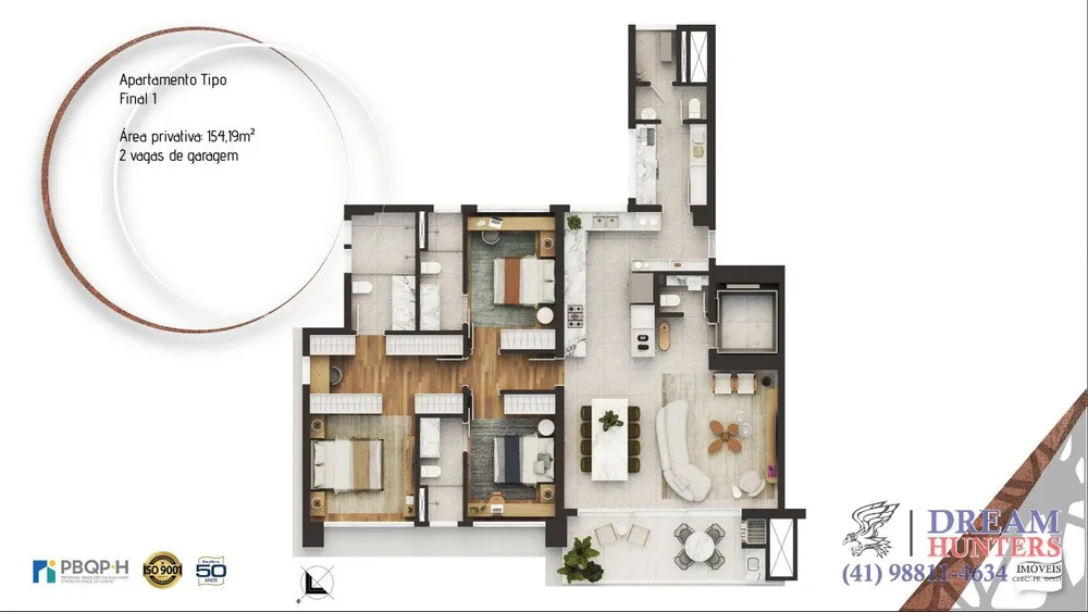 Apartamento, 3 quartos, 154 m² - Foto 10