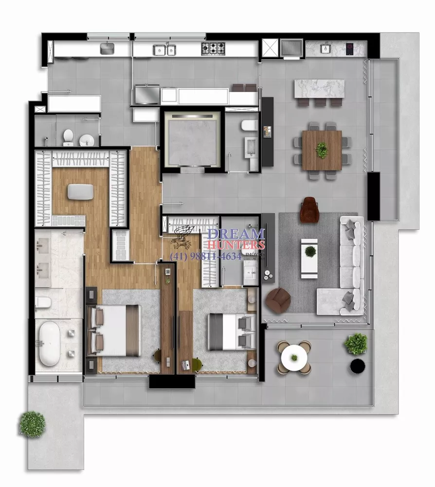 Apartamento, 2 quartos, 180 m² - Foto 2
