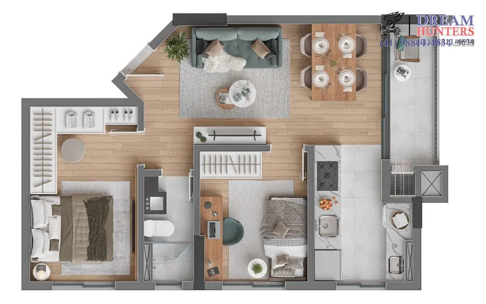 Apartamento, 2 quartos, 51 m² - Foto 8