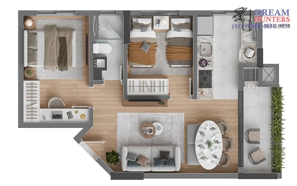Apartamento, 2 quartos, 51 m² - Foto 7