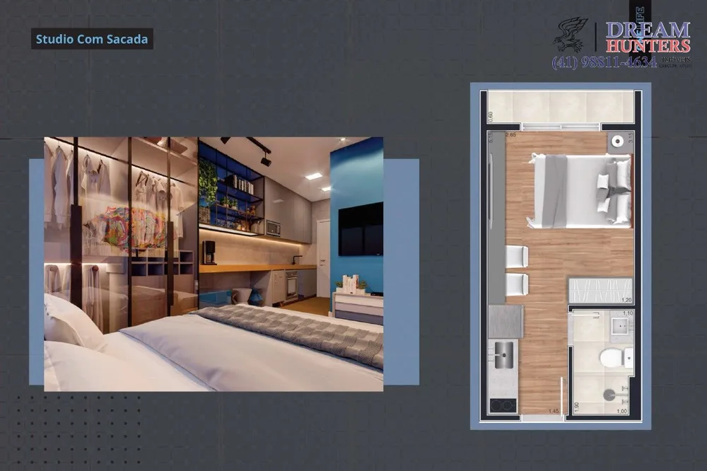 Apartamento, 1 quarto, 23 m² - Foto 7