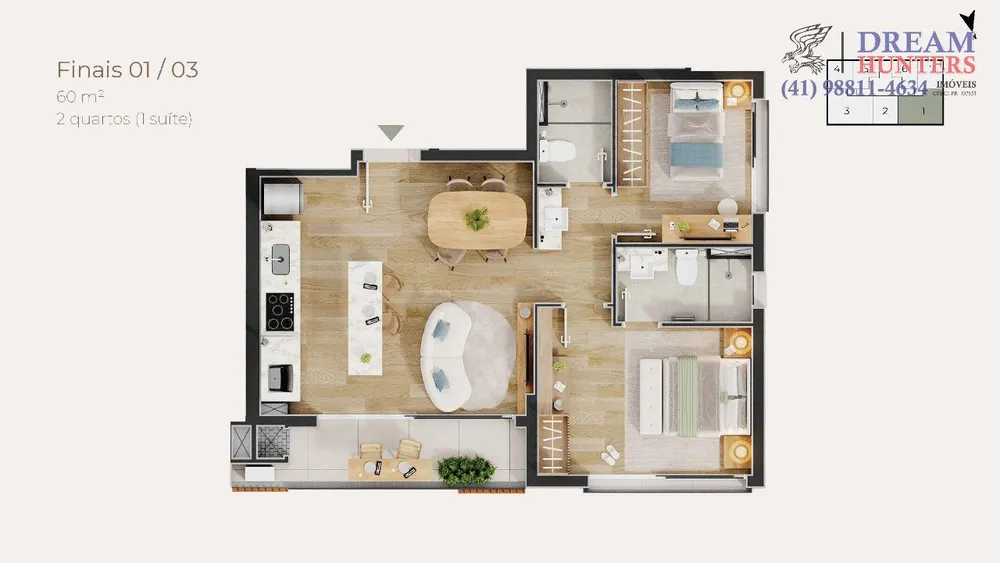 Apartamento, 2 quartos, 60 m² - Foto 5